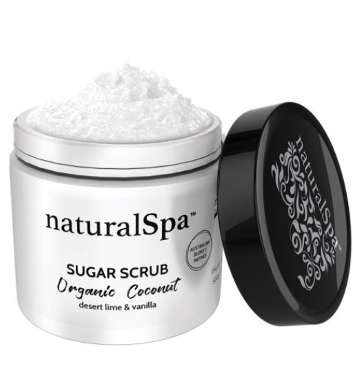 naturalSpa Organic Coconut Sugar Scrub - Kem tẩy tế bào chết tinh thể đường loại bỏ tạp chất, tái sinh tế bào 500gr